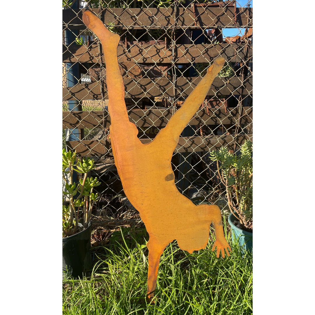 Handstand Boy Metal Garden art-Old n Dazed