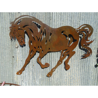 Horse Metal Wall Art-Old n Dazed
