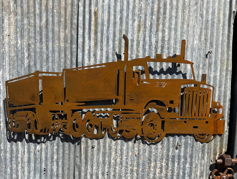 Kenworth Truck Metal Wall Art-Old n Dazed