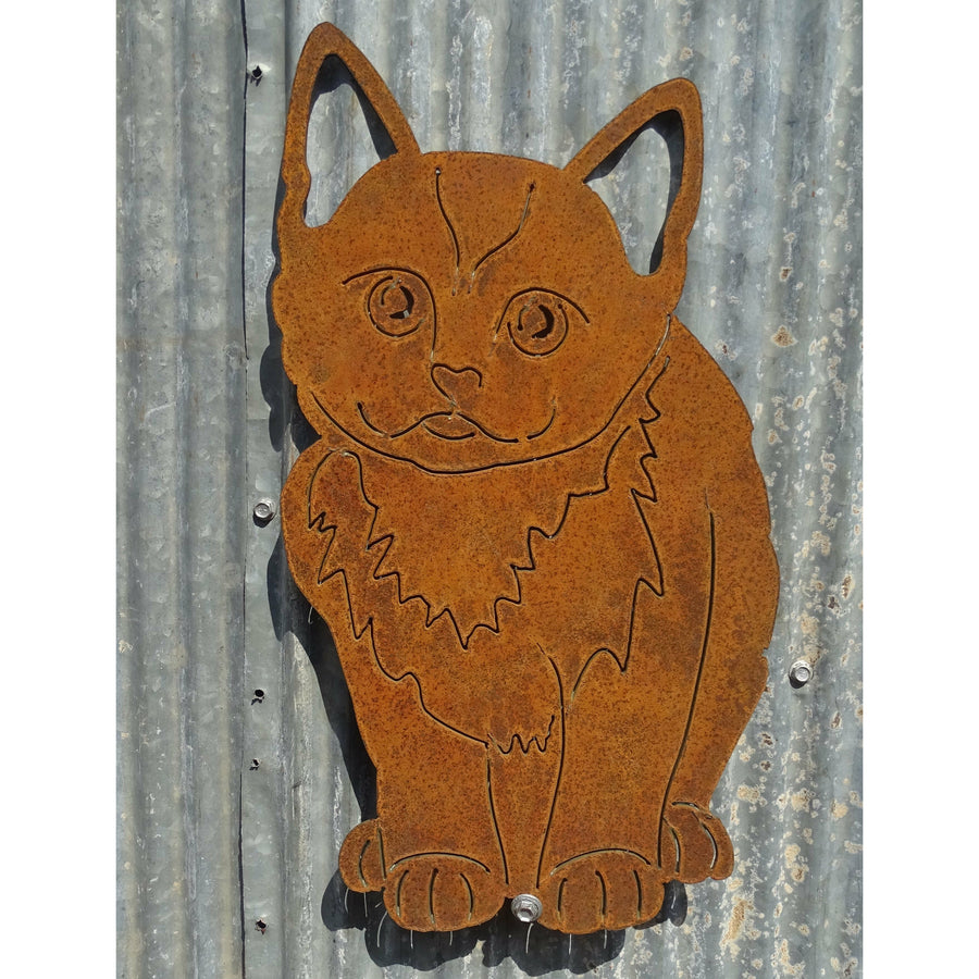 Kitten Metal Wall Art-Old n Dazed