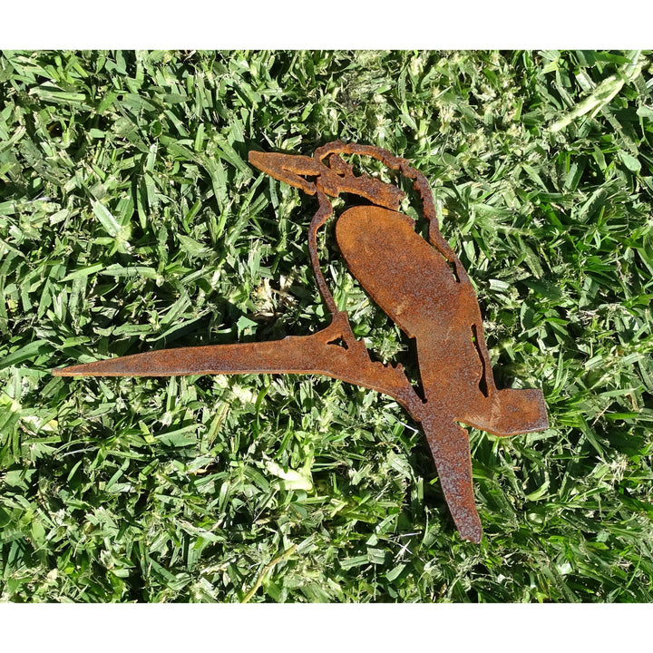 Kookaburra Metal Bird Tree Spike-Old n Dazed