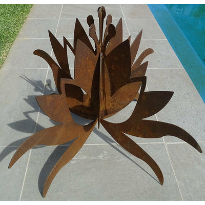 Lotus (3 sizes available) Metal Garden Art-Old n Dazed