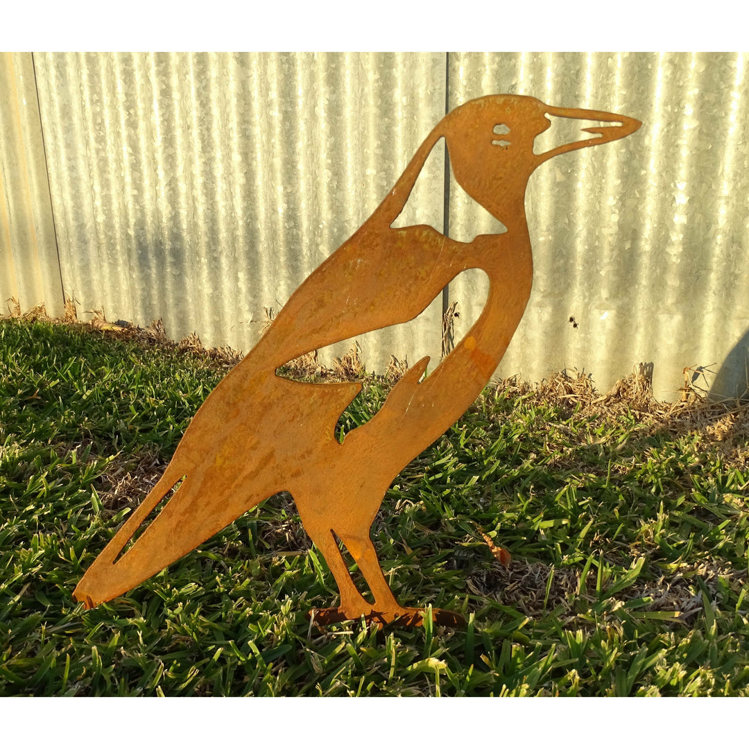 Magpie Metal Garden Art-Old n Dazed