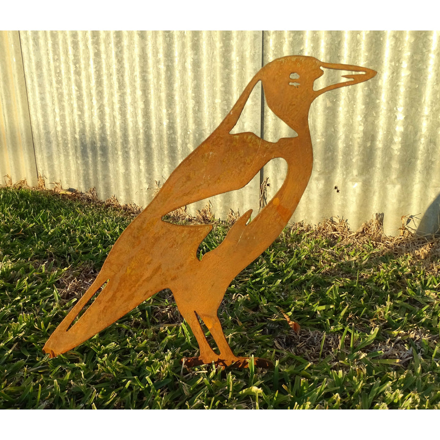 Magpie Metal Garden Art-Old n Dazed