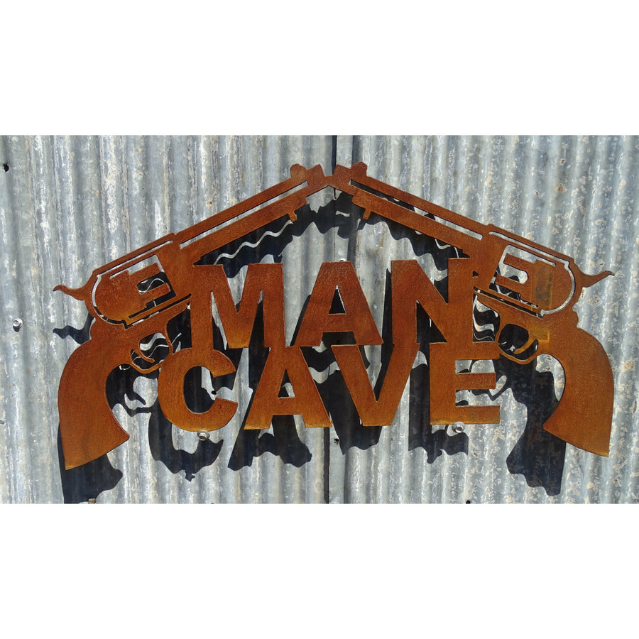Man Cave Sign Metal Wall Art-Old n Dazed
