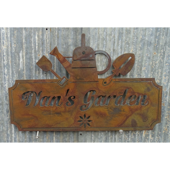 Metal Garden Signs Nan's Nanny's Grandma's Granny's Grandpa's Nan & Pop's Pop's Personalize-Old n Dazed