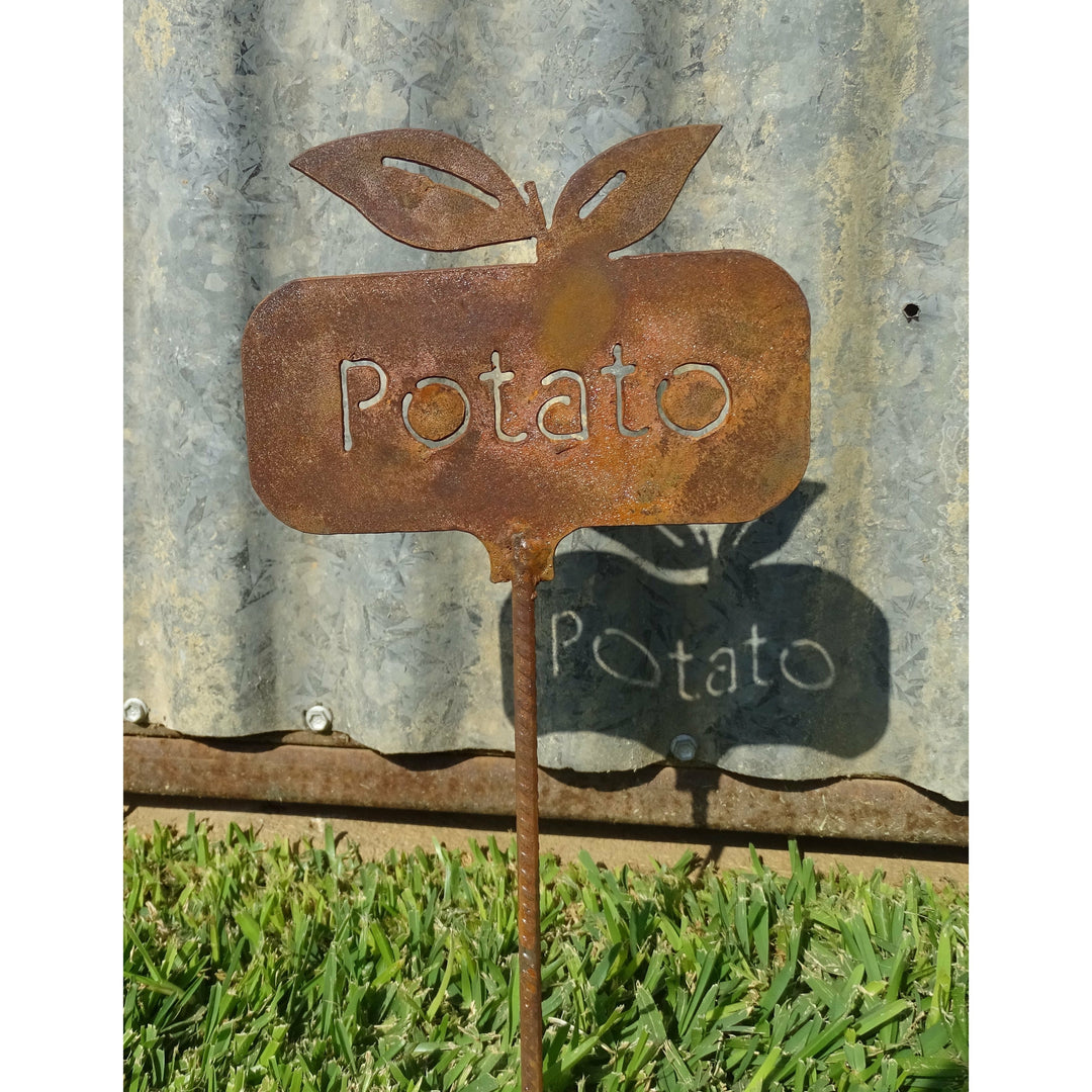Metal Garden Stakes Vegetable Names-Old n Dazed