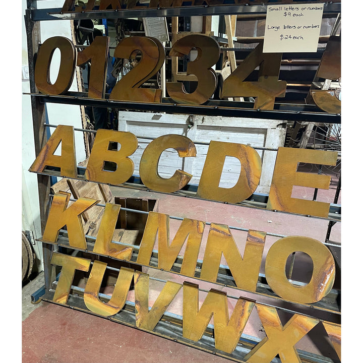 Metal Letters and Numbers (Large) House Number Name-Old n Dazed
