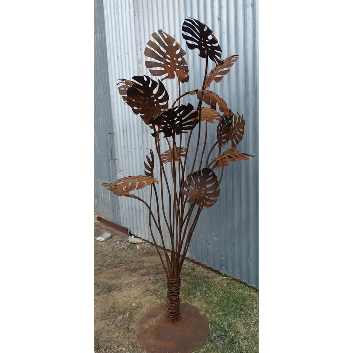 Monsteria (small) Metal Garden Art-Old n Dazed