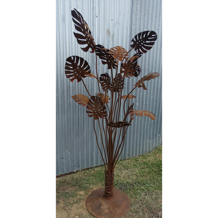Monsteria (small) Metal Garden Art-Old n Dazed