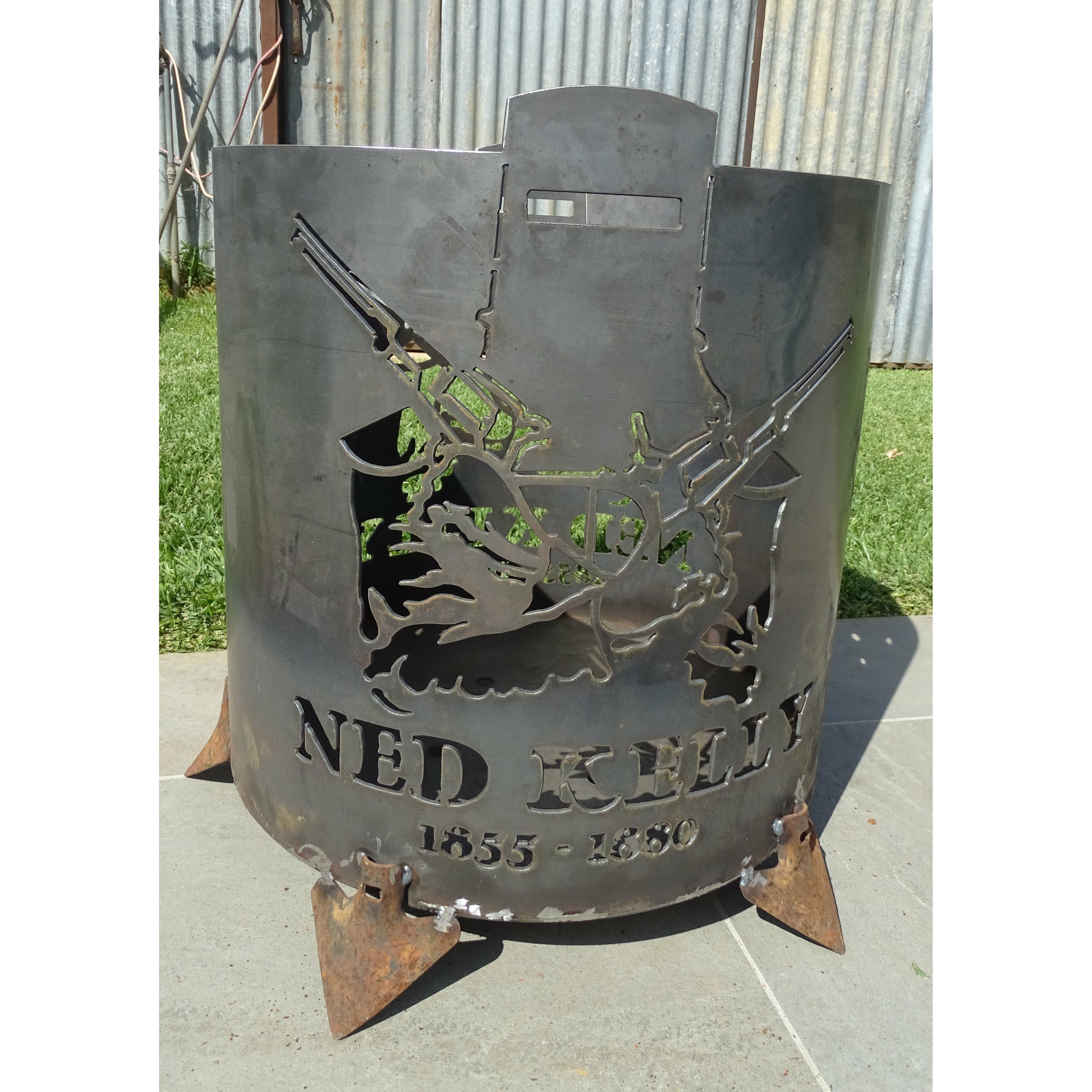 Ned Kelly Round Fire Pit | Old n Dazed