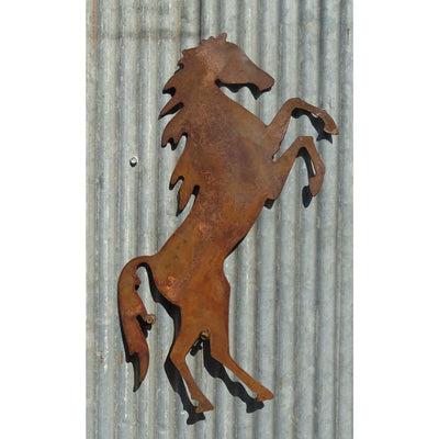 Rearing Horse Metal Wall Art-Old n Dazed
