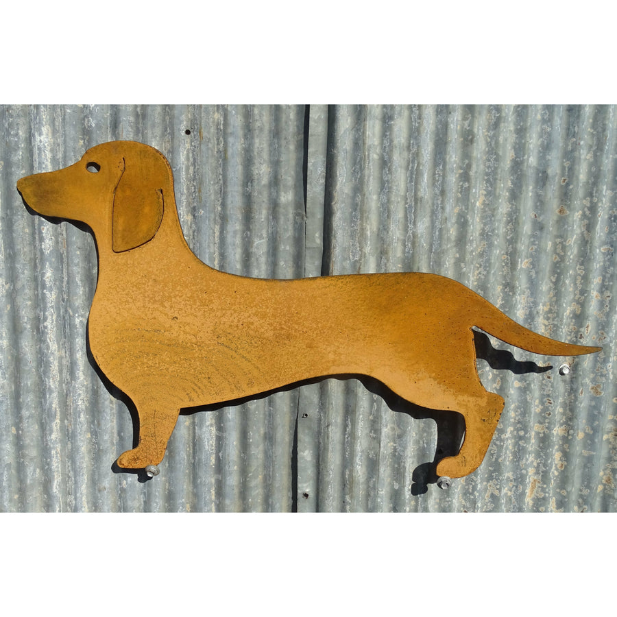 Sausage Dog Metal Wall Art-Old n Dazed