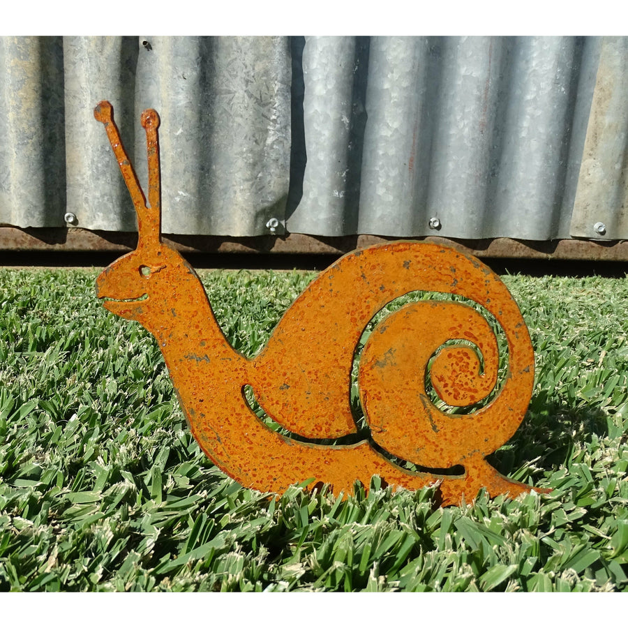 Snail Metal Garden Art-Old n Dazed