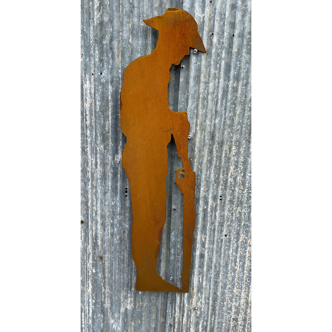 Soldier Lest We Forget Metal Wall Art-Old n Dazed