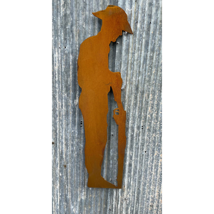 Soldier Lest We Forget Metal Wall Art-Old n Dazed