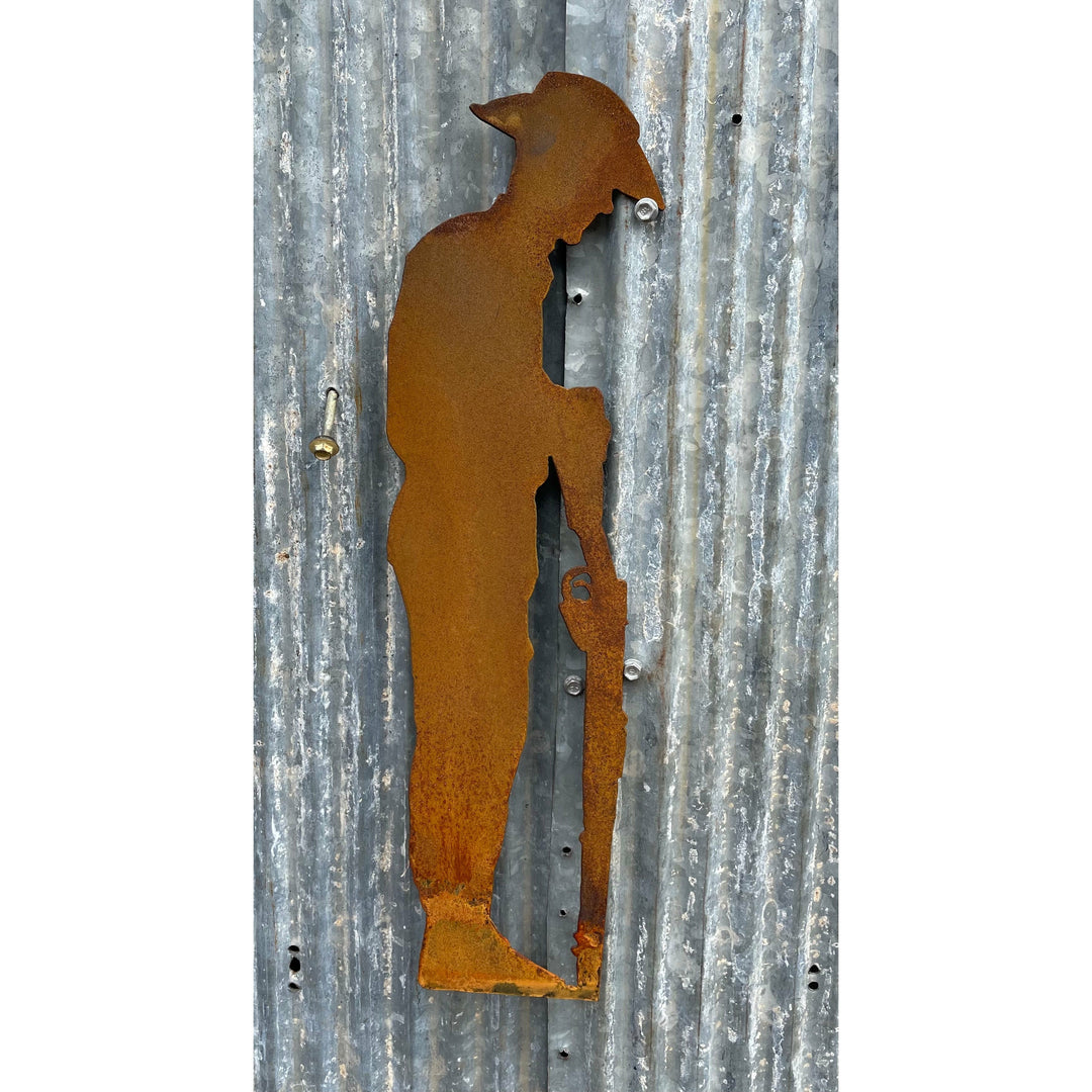 Soldier Lest We Forget Metal Wall Art-Old n Dazed