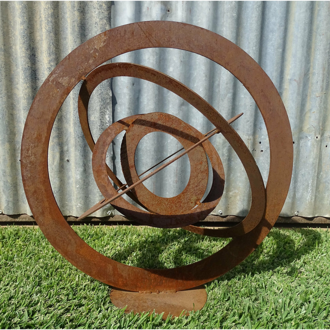 Sphere (3 sizes available) Metal Garden Art-Old n Dazed