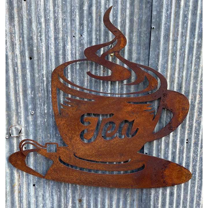 Tea Sign Metal Wall Art cafe-Old n Dazed