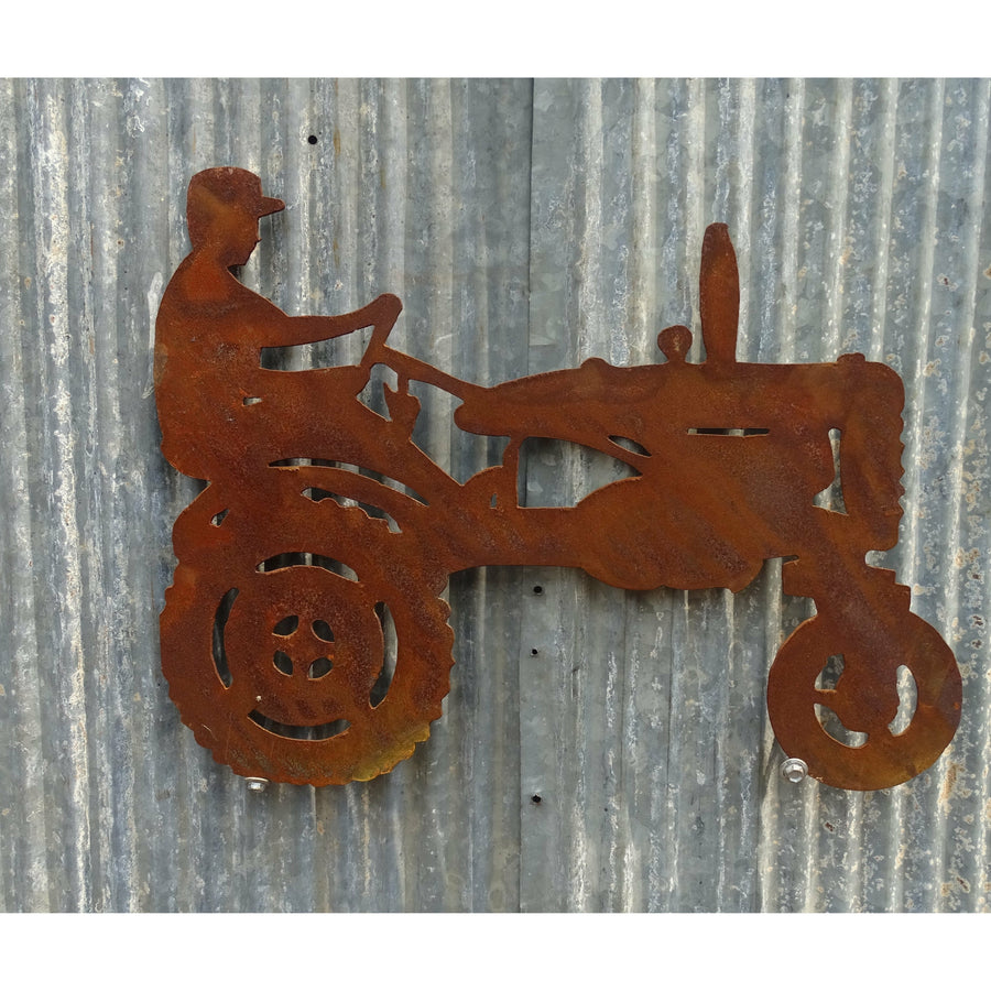Tractor Metal Wall Art-Old n Dazed