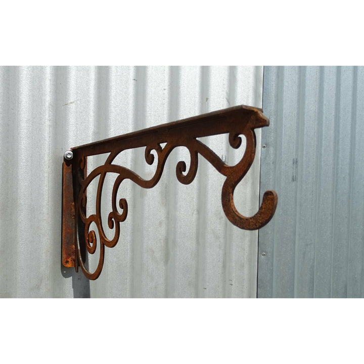Wall Mounted Bracket (scroll) Metal Garden Art-Old n Dazed