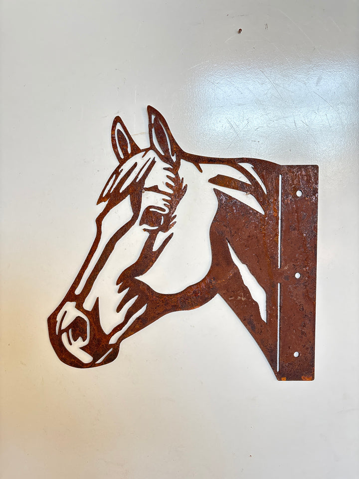 Peek a Boo Horse - Metal Animal Garden Art