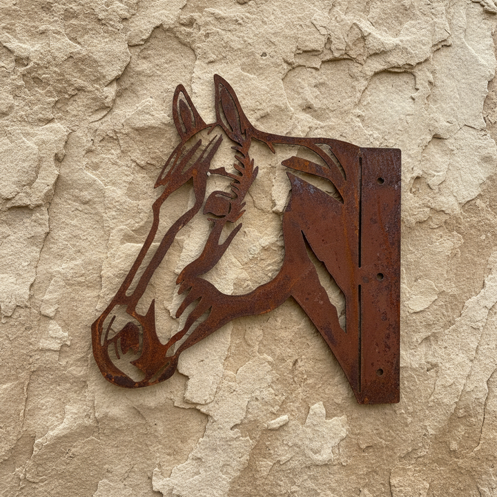 Peek a Boo Horse - Metal Animal Garden Art