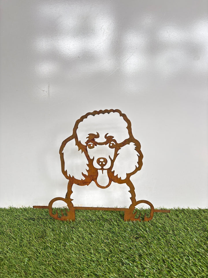 Poodle - Dog Memorial Plaque - Metal Art