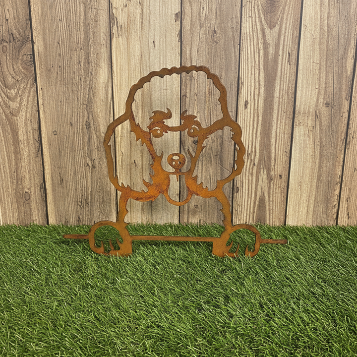 Poodle - Dog Memorial Plaque - Metal Art