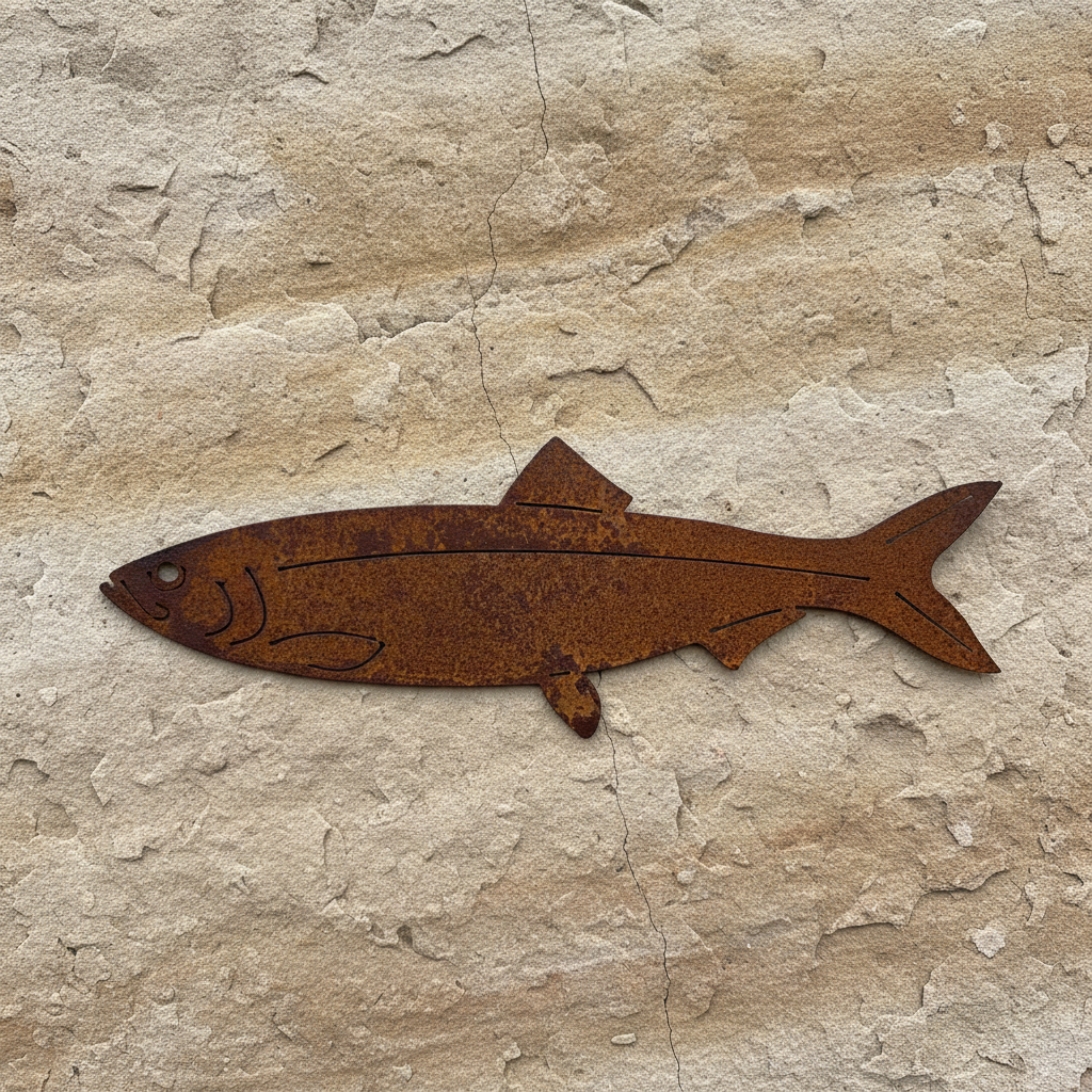 Fish Herring Metal Wall Art