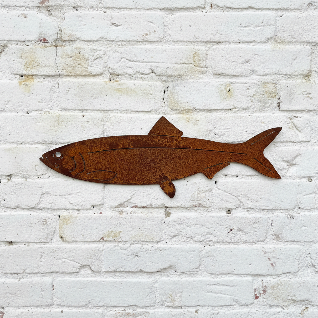 Fish Herring Metal Wall Art