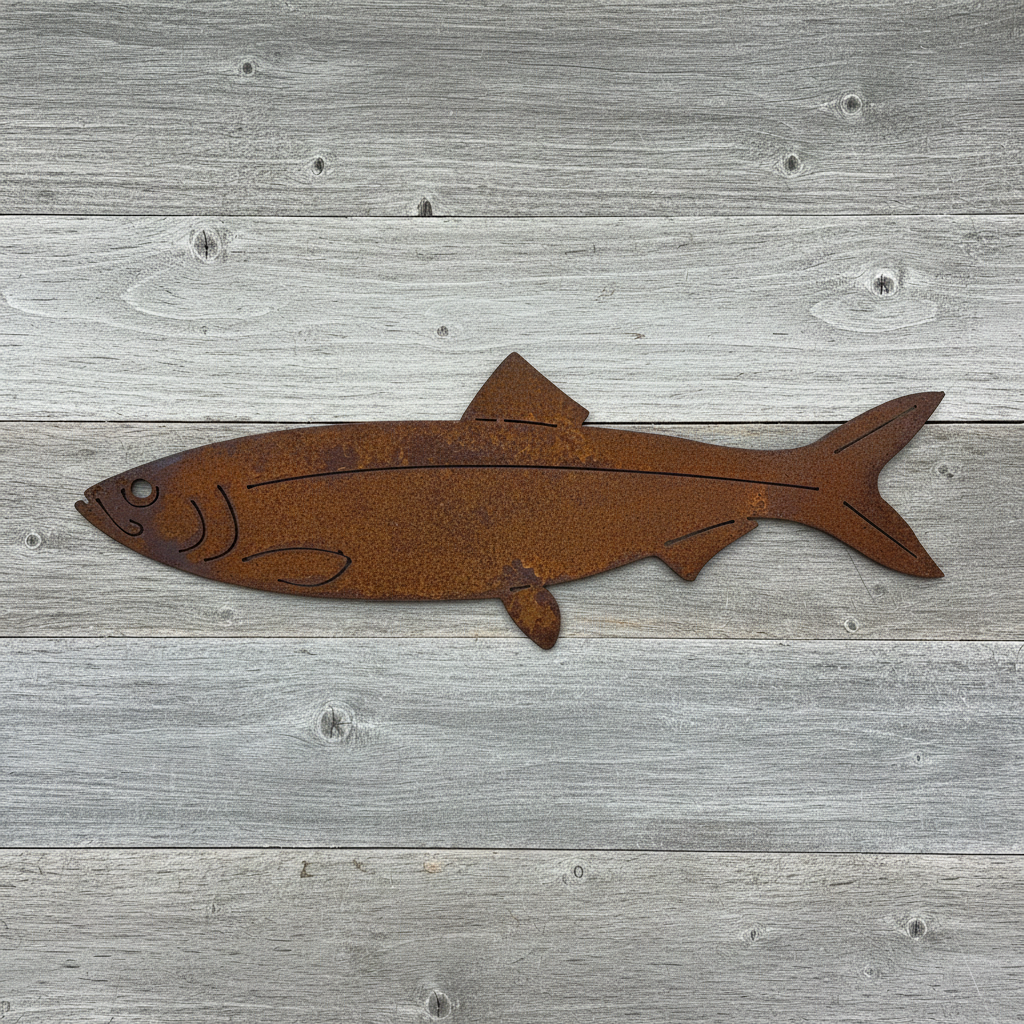 Fish Herring Metal Wall Art