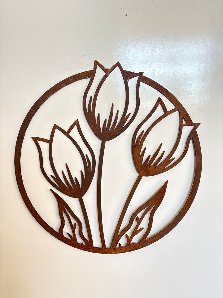 Flowers Tulip - Metal Wall Art