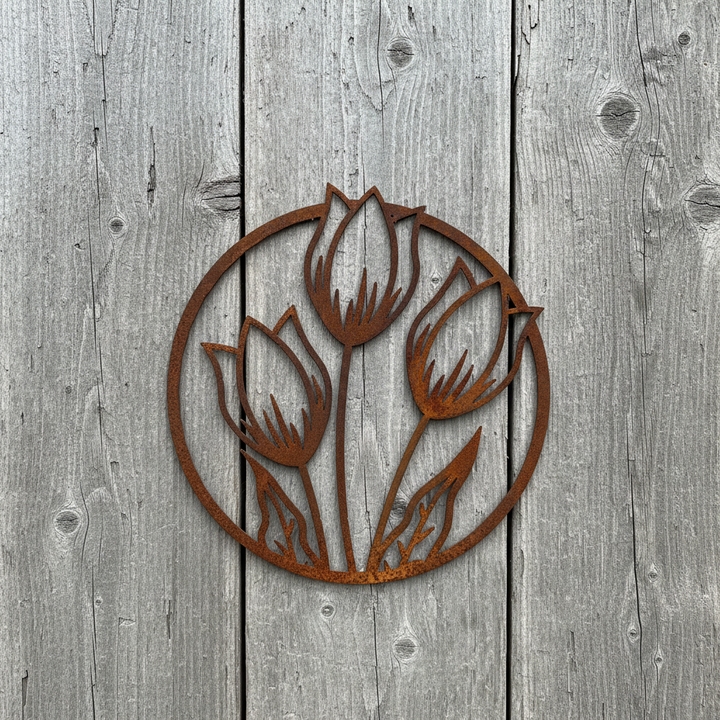 Flowers Tulip - Metal Wall Art