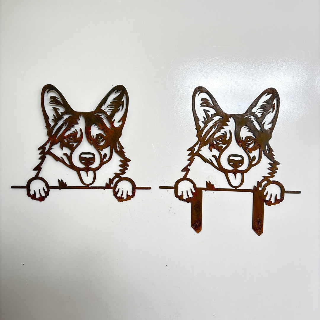 Pembroke Welsh Corgi - Dog Memorial Plaque - Metal Art