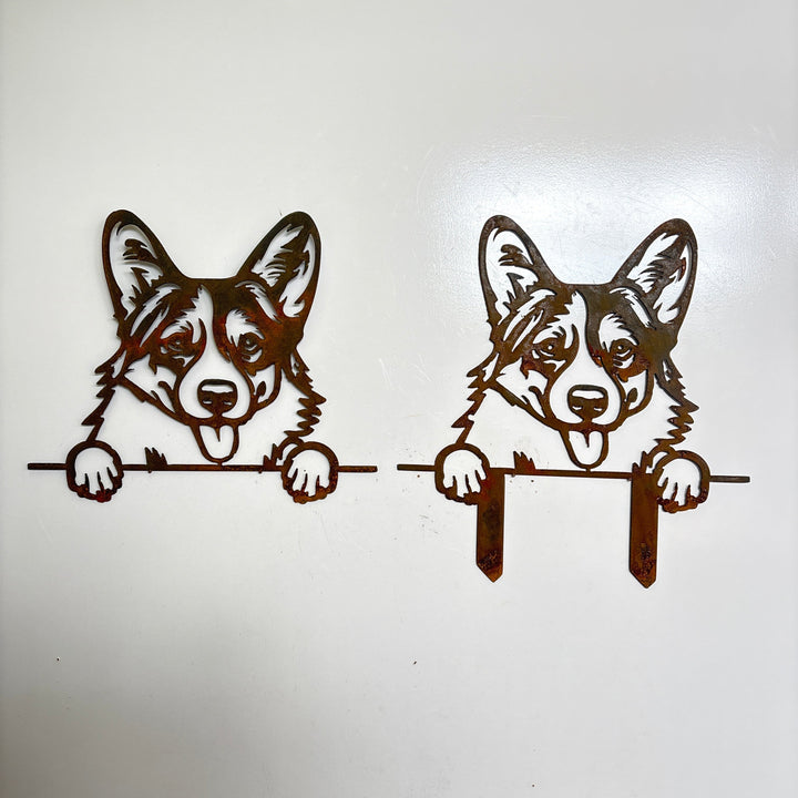 Pembroke Welsh Corgi - Dog Memorial Plaque - Metal Art