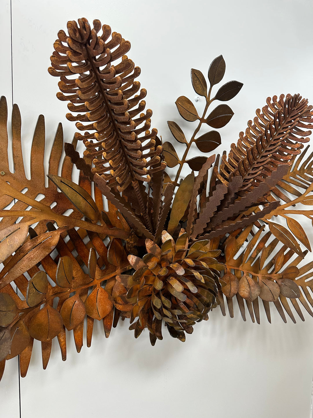 Australian Native Flower Garland – Metal Sculpture - Garden Art