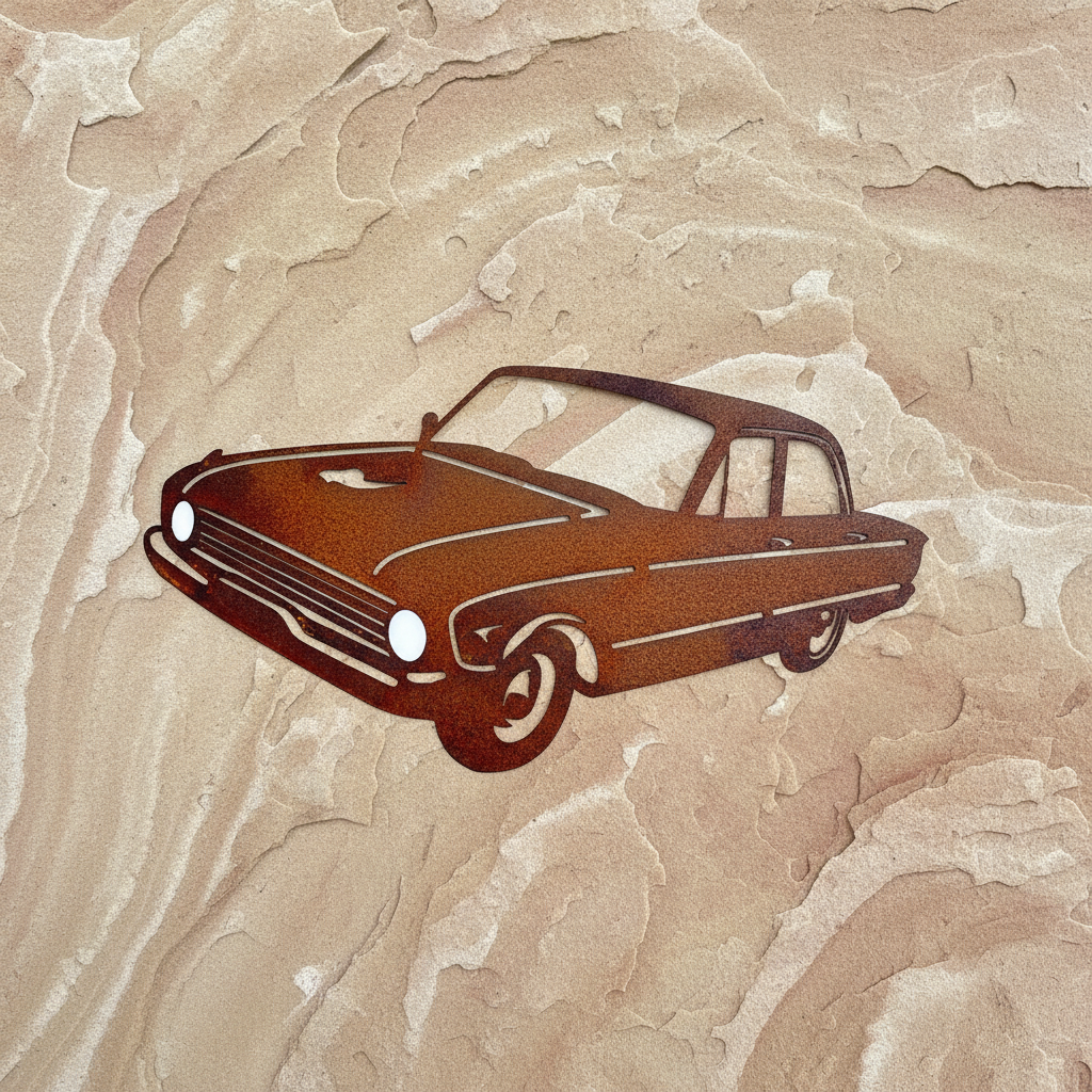 Xk Ford Car Metal Wall Art