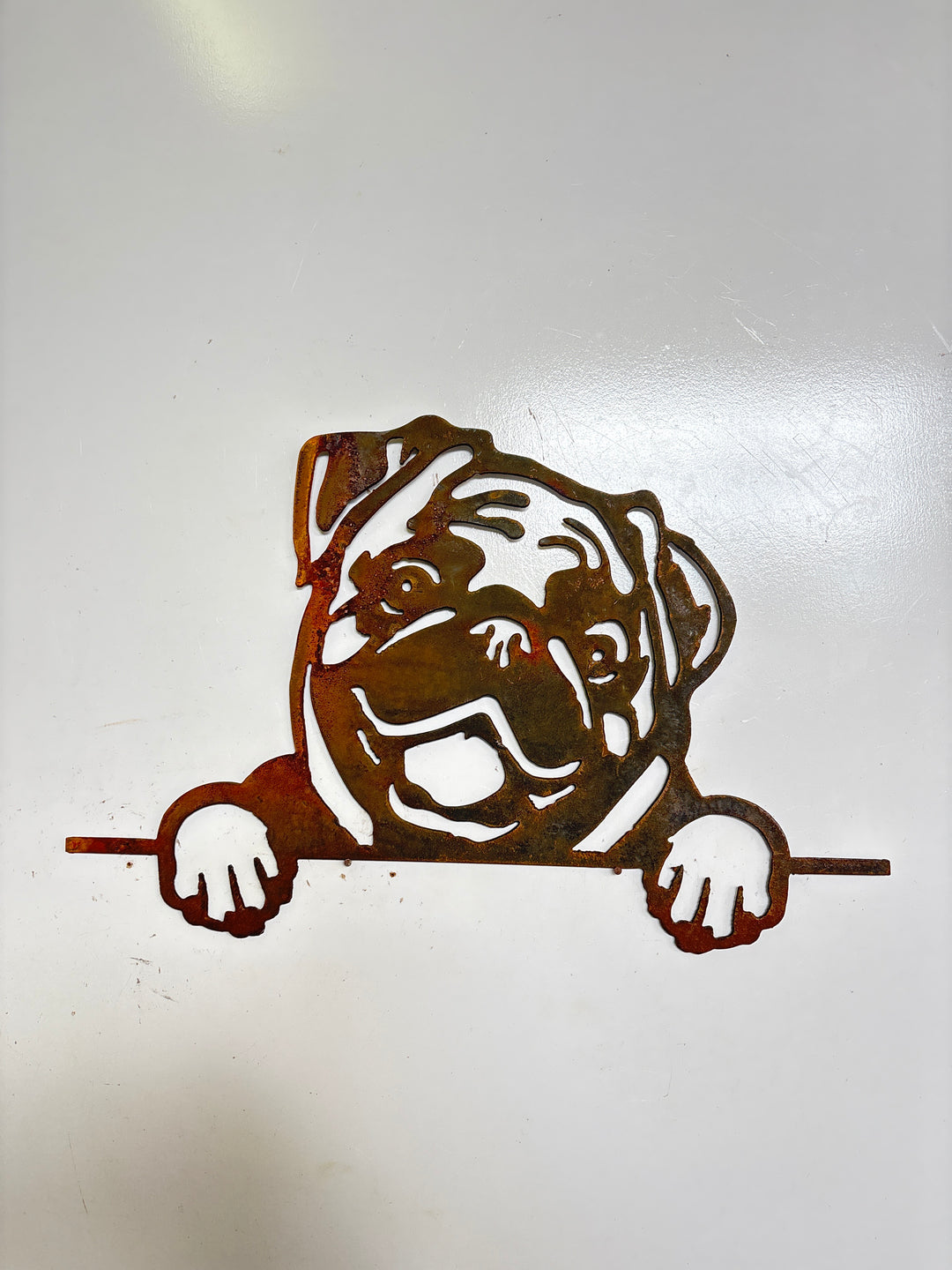 Pug - Dog Memorial Plaque - Metal Art