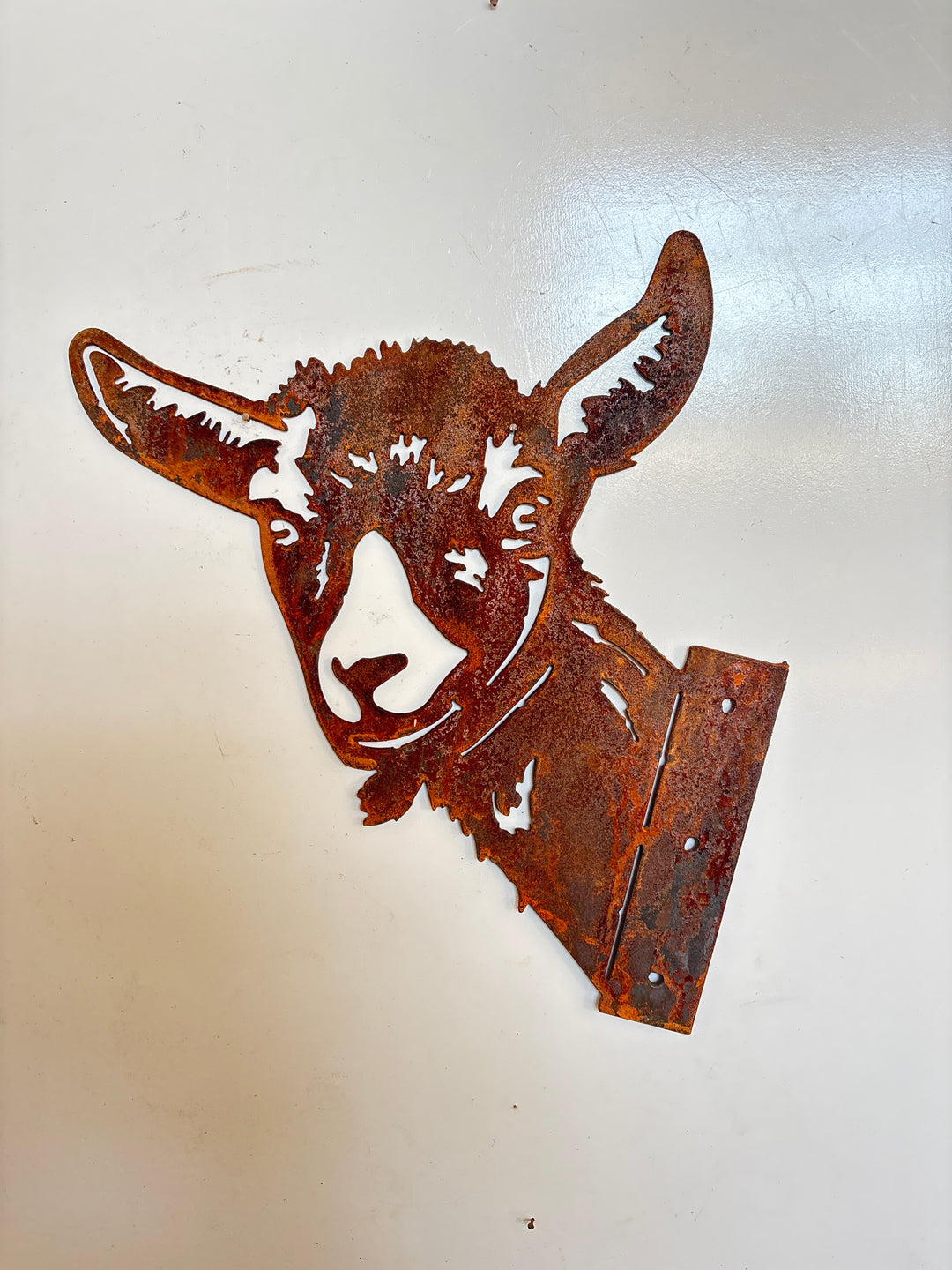 Peek a Boo Goat - Metal Animal Garden Art