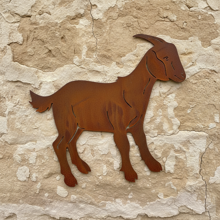 Goat Metal Wall Art