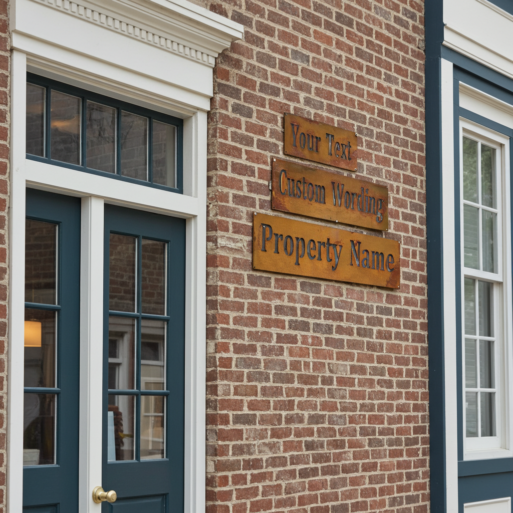 Property Entrance Signs - Custom Made Rectangular