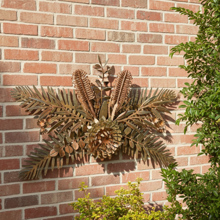 Australian Native Flower Garland – Metal Sculpture - Garden Art