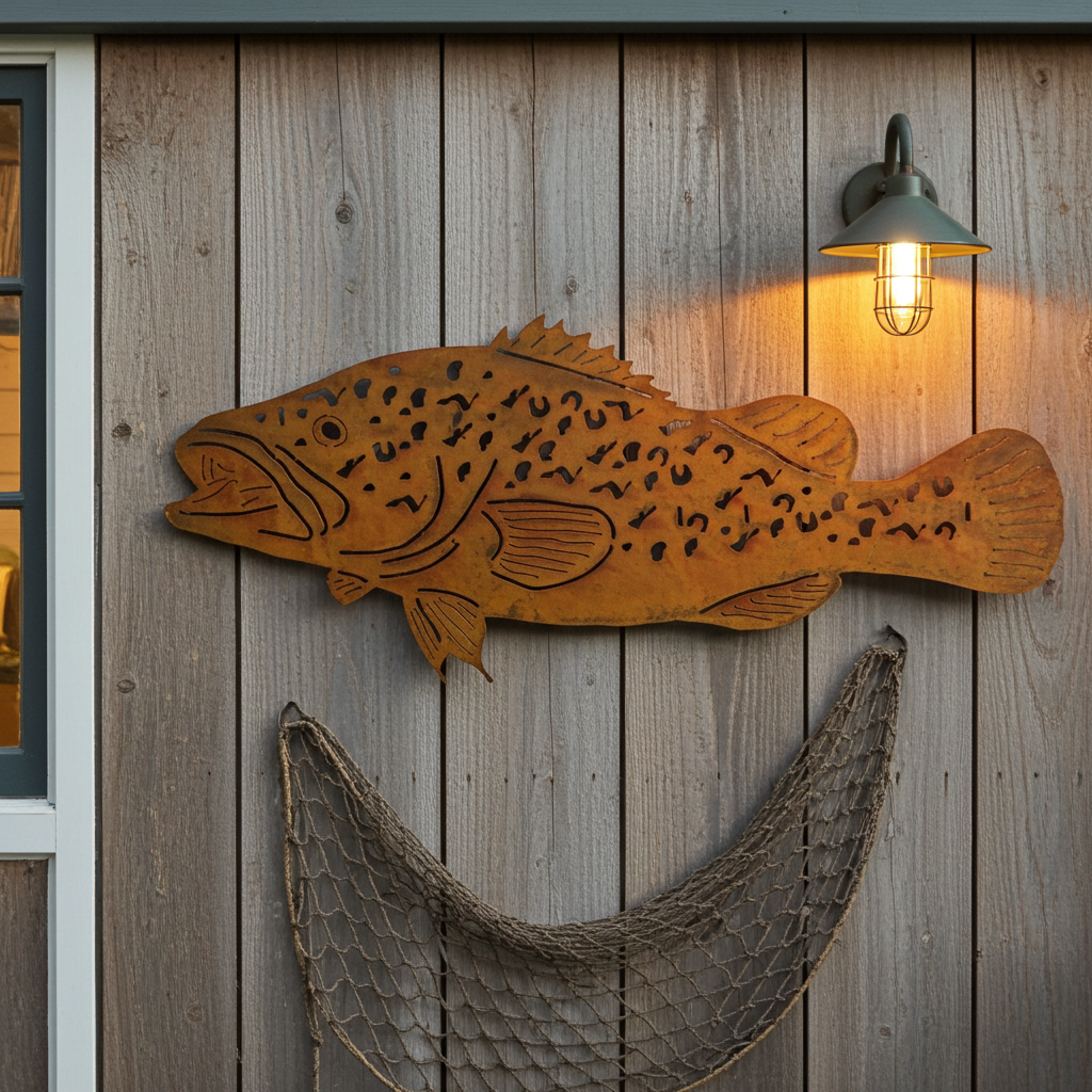 Murray cod fish Metal Wall Art
