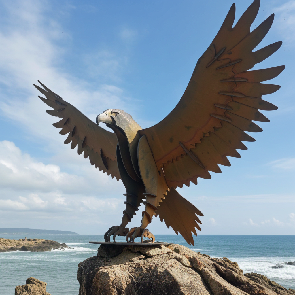 Wedge Tailed Eagle - Metal Sculpture - Garden Features