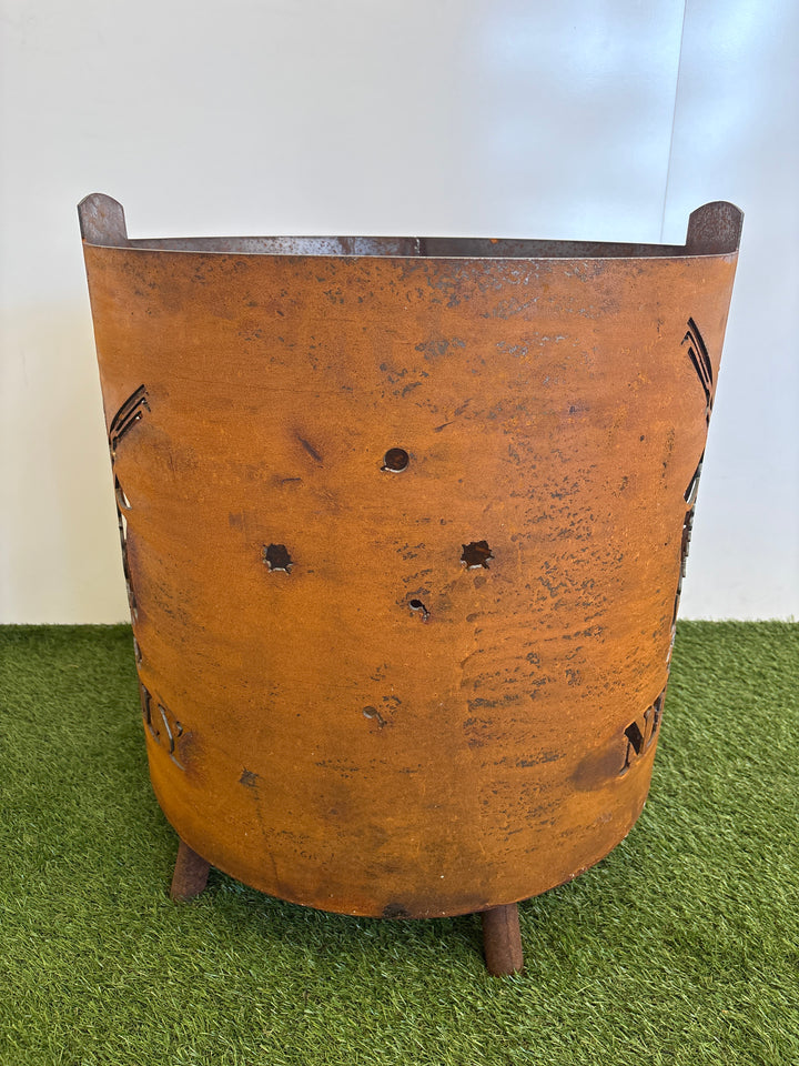 Ned Kelly Round Fire Pit