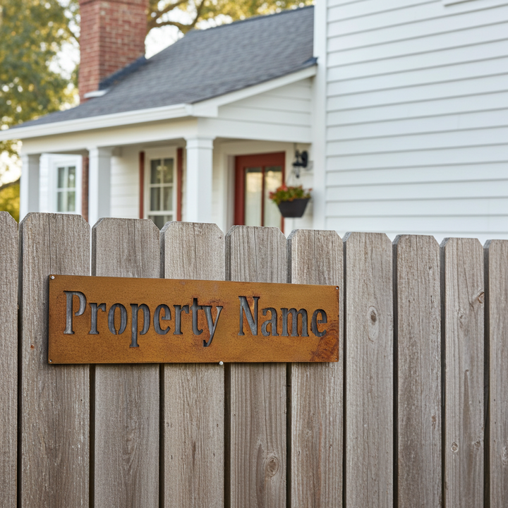 Property Entrance Signs - Custom Made Rectangular