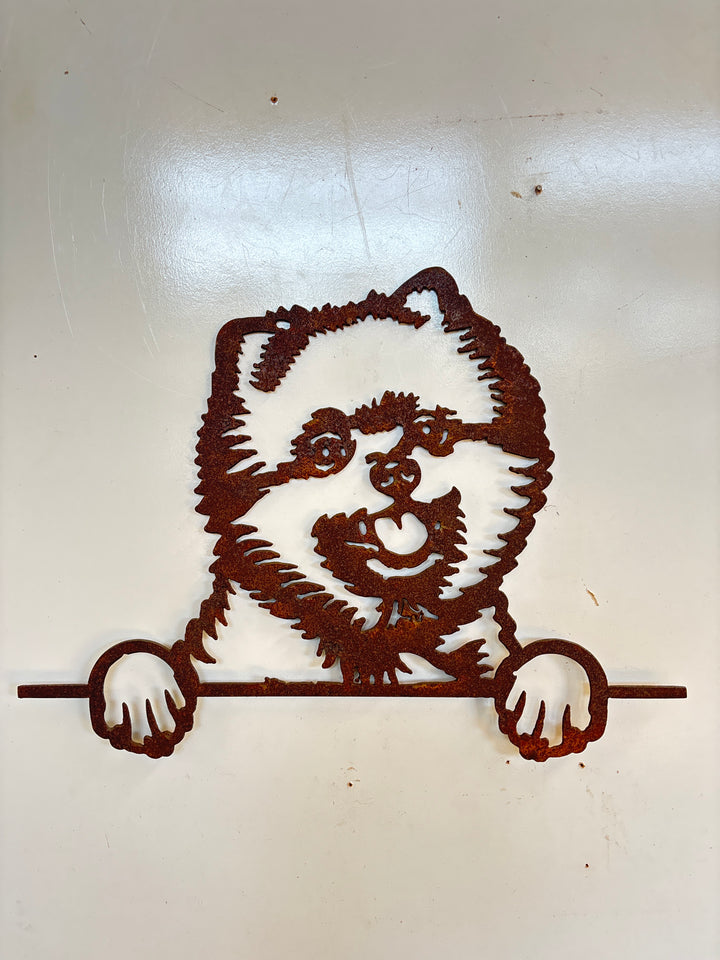 Pomeranian - Dog Memorial Plaque - Metal Art