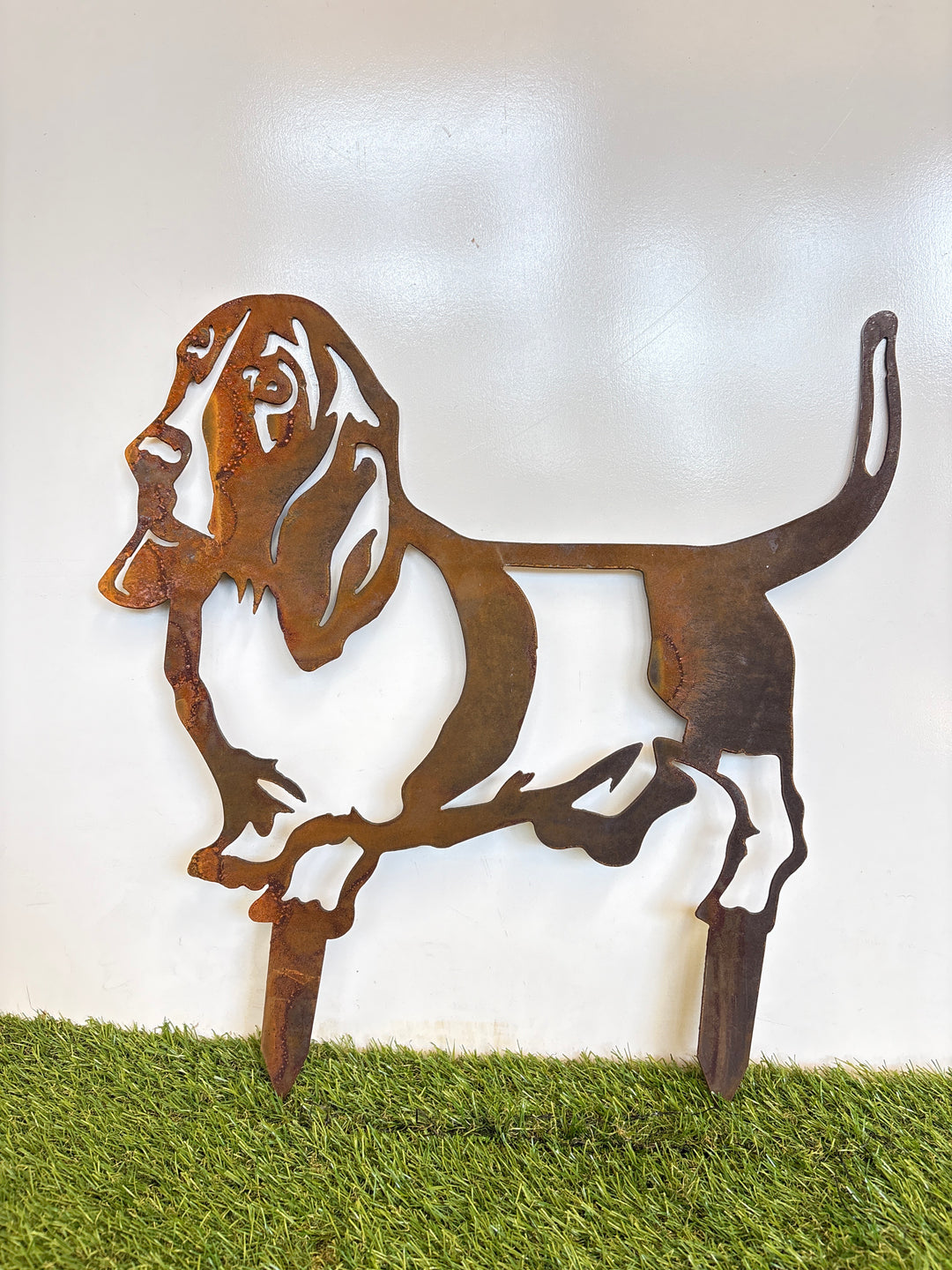 Basset Hound Metal Wall Art - Dog Garden Art