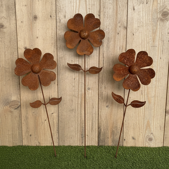 Cosmos Single Layer 1000mm tall Metal Garden Art